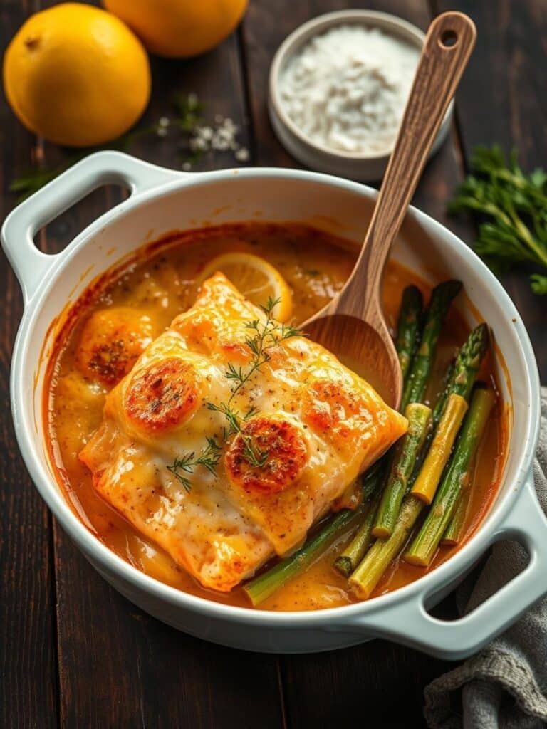 Baked Lemon Dill Salmon And Asparagus