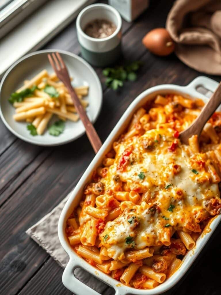 Melted Cheese And Hidden Veggie Baked Ziti