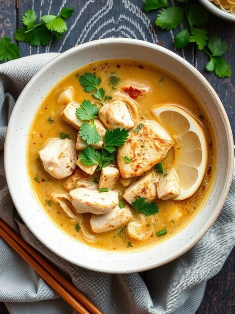 CREAMY GARLIC CHICKEN RAMEN – Easy Comfort Food