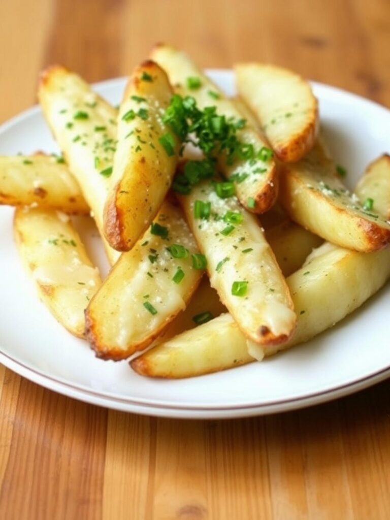 GARLIC PARMESAN POTATO WEDGES – Classic Comfort Dish