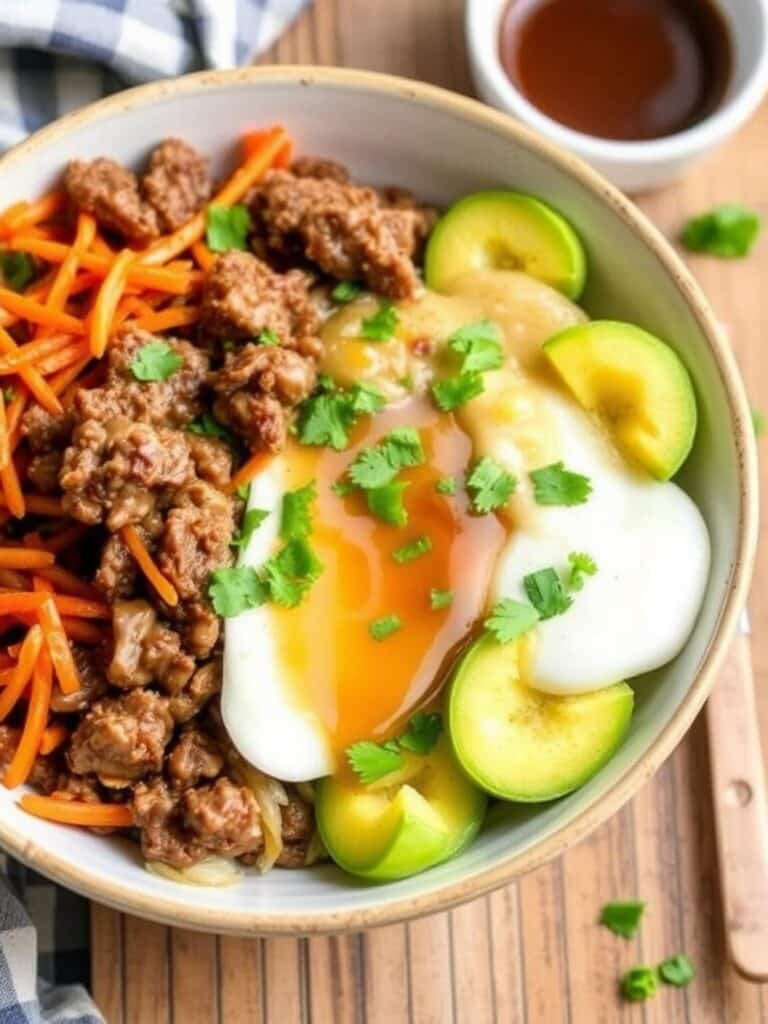 Ground Beef Honey Bowl – Low Carb & Delicious