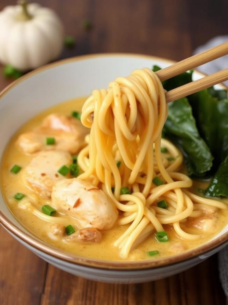 Creamy Garlic Chicken Ramen – Classic Comfort Dish