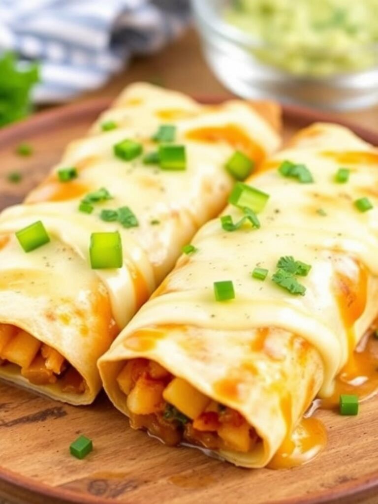 CHEESY POTATO BURRITOS – Simple & Delicious