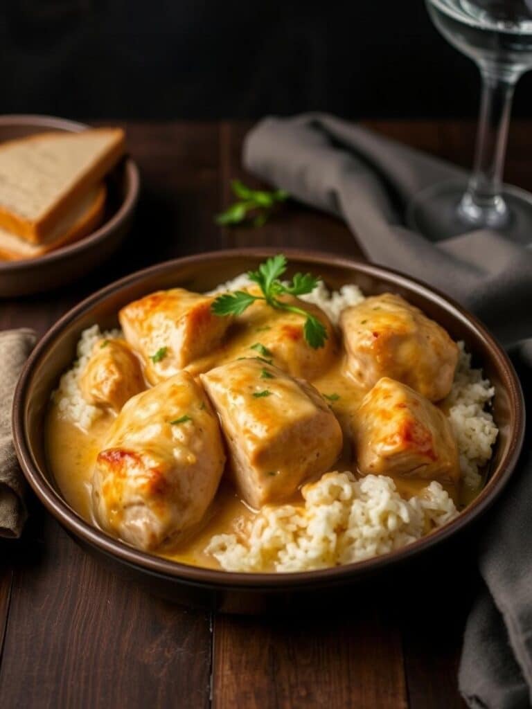 CREAMY CHICKEN THIGH DINNER – Classic Comfort Dish