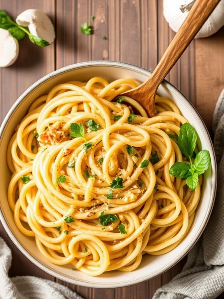 ONE POT GARLIC PASTA – Easy Comfort Food