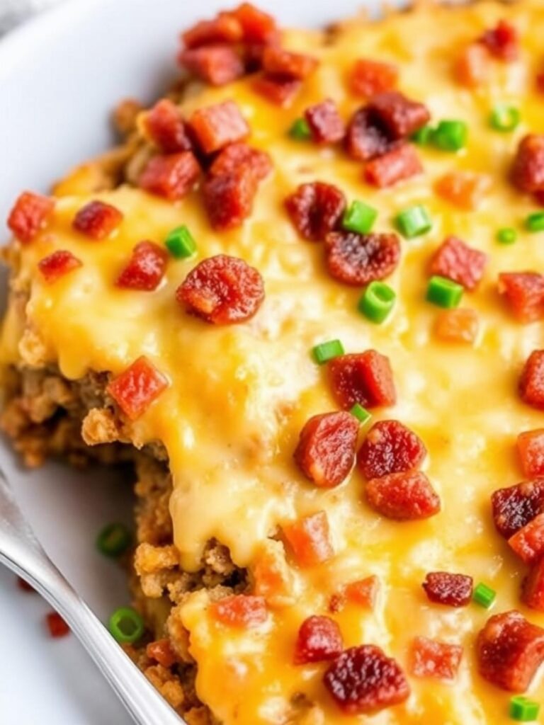 BACON CHEESEBURGER CASSEROLE – Low Carb & Delicious