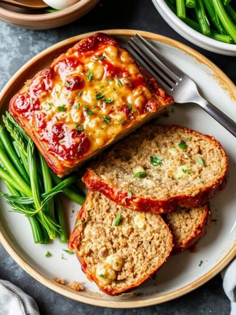 GARLIC PARMESAN MEATLOAF – Classic Comfort Dish